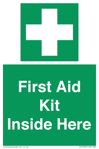 First Aid Kit Inside Here